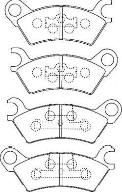 Kavo Parts BP-4547 - Тормозные колодки, дисковые, комплект autospares.lv