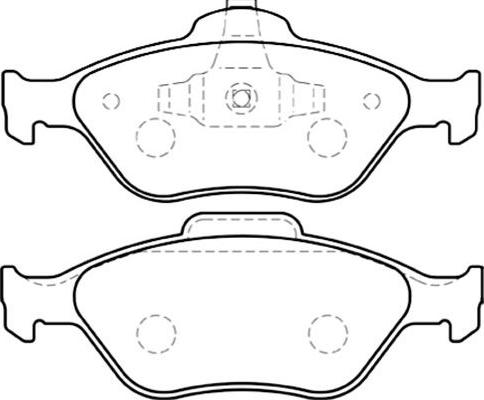 Kavo Parts BP-4554 - Тормозные колодки, дисковые, комплект autospares.lv