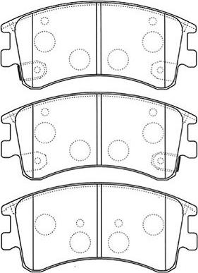 Kavo Parts BP-4551 - Тормозные колодки, дисковые, комплект autospares.lv