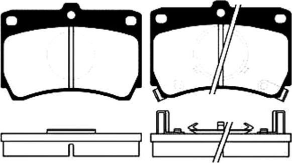 MK Kashiyama D3028M-01 - Тормозные колодки, дисковые, комплект autospares.lv