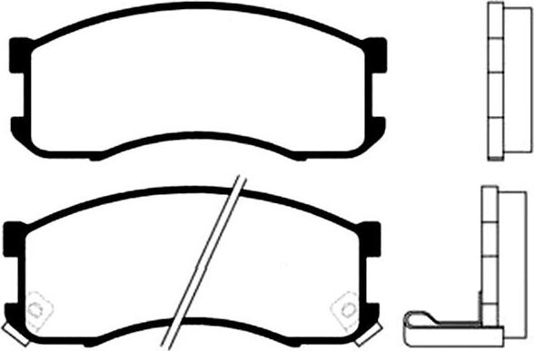 MK Kashiyama BP-4519 - Тормозные колодки, дисковые, комплект autospares.lv