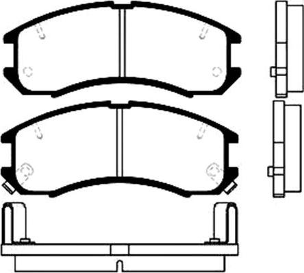 Kavo Parts BP-4516 - Тормозные колодки, дисковые, комплект autospares.lv