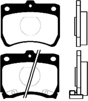 Kavo Parts BP-4511 - Тормозные колодки, дисковые, комплект autospares.lv