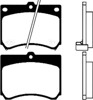 Lemförder 26203 - Тормозные колодки, дисковые, комплект autospares.lv