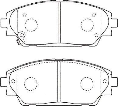 Kavo Parts BP-4584 - Тормозные колодки, дисковые, комплект autospares.lv