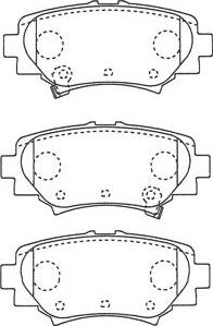 Kavo Parts BP-4586 - Тормозные колодки, дисковые, комплект autospares.lv