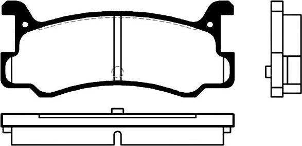 Honda NHC-436 - Тормозные колодки, дисковые, комплект autospares.lv