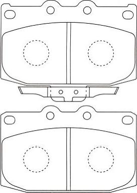 Kavo Parts BP-4530 - Тормозные колодки, дисковые, комплект autospares.lv