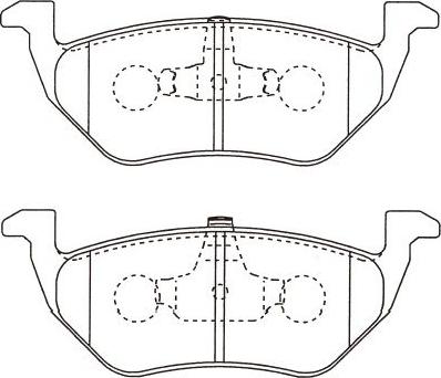 Kavo Parts BP-4578 - Тормозные колодки, дисковые, комплект autospares.lv