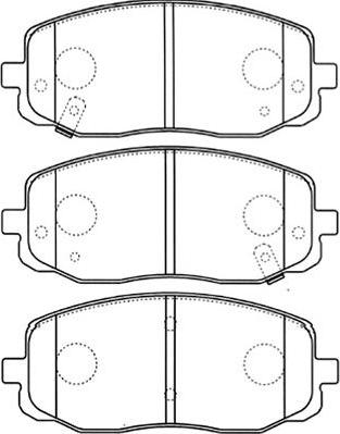 Kavo Parts BP-4015 - Тормозные колодки, дисковые, комплект autospares.lv