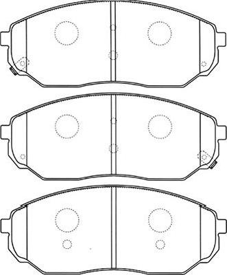 Kavo Parts BP-4010 - Тормозные колодки, дисковые, комплект autospares.lv