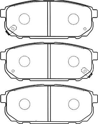 Kavo Parts BP-4011 - Тормозные колодки, дисковые, комплект autospares.lv