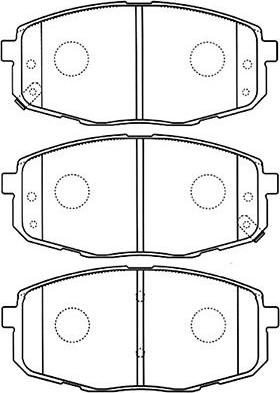 Kavo Parts BP-4013 - Тормозные колодки, дисковые, комплект autospares.lv