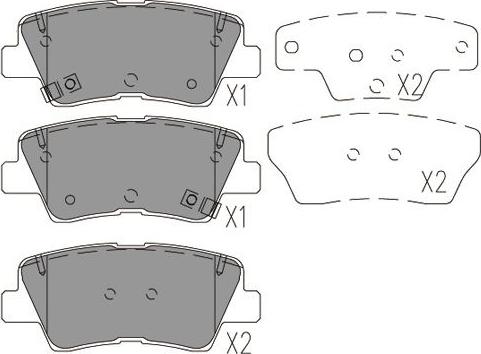 Kavo Parts BP-4031 - Тормозные колодки, дисковые, комплект autospares.lv