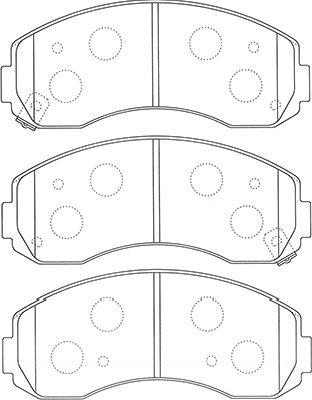 Kavo Parts BP-4020 - Тормозные колодки, дисковые, комплект autospares.lv