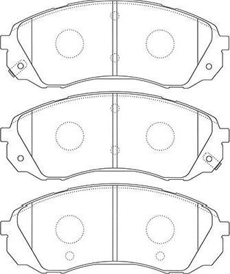 Kavo Parts BP-4022 - Тормозные колодки, дисковые, комплект autospares.lv