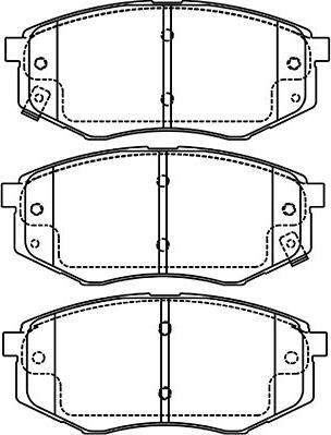 Kavo Parts BP-4027 - Тормозные колодки, дисковые, комплект autospares.lv