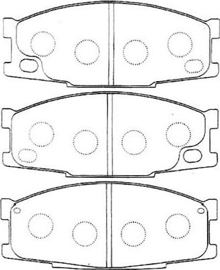 Kavo Parts BP-5549 - Тормозные колодки, дисковые, комплект autospares.lv