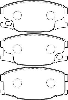 Kavo Parts BP-5544 - Тормозные колодки, дисковые, комплект autospares.lv