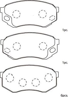 Kavo Parts BP-5558 - Тормозные колодки, дисковые, комплект autospares.lv