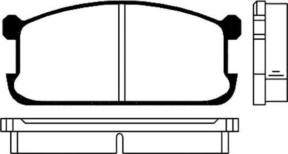 MK Kashiyama BP-5501 - Тормозные колодки, дисковые, комплект autospares.lv