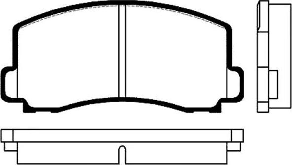 LUCAS GDB312 - Тормозные колодки, дисковые, комплект autospares.lv