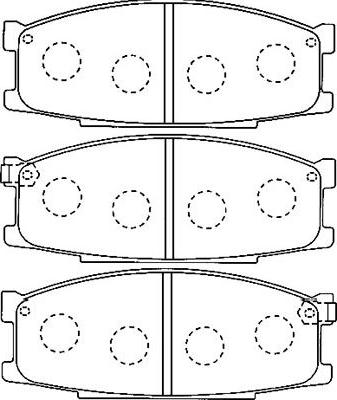 Kavo Parts BP-5537 - Тормозные колодки, дисковые, комплект autospares.lv