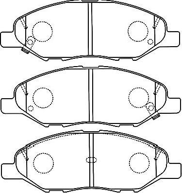 Kavo Parts BP-6599 - Тормозные колодки, дисковые, комплект autospares.lv