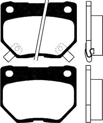 Pagid T3050NA - Тормозные колодки, дисковые, комплект autospares.lv