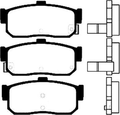 Kavo Parts BP-6554 - Тормозные колодки, дисковые, комплект autospares.lv