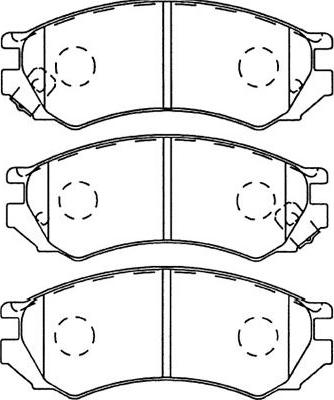 Kavo Parts BP-6564 - Тормозные колодки, дисковые, комплект autospares.lv