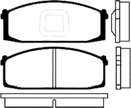 JPN 10H1006-JPN - Тормозные колодки, дисковые, комплект autospares.lv