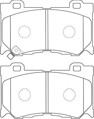 Kavo Parts BP-6606 - Тормозные колодки, дисковые, комплект autospares.lv