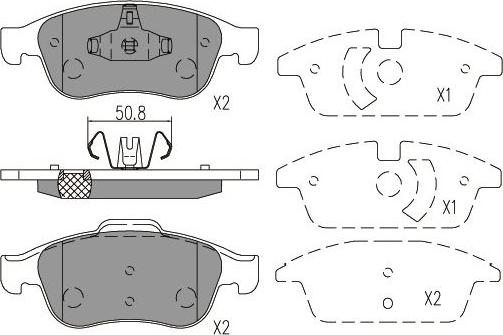 Kavo Parts BP-6639 - Тормозные колодки, дисковые, комплект autospares.lv