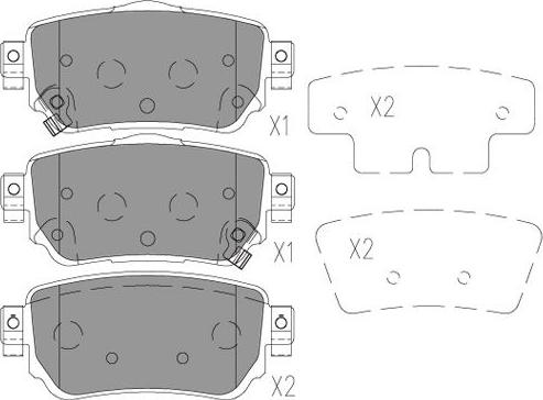 Kavo Parts BP-6634 - Тормозные колодки, дисковые, комплект autospares.lv