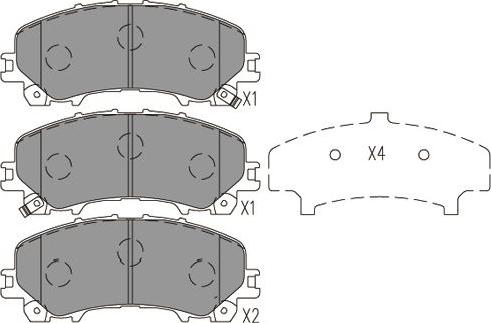 Kavo Parts BP-6636 - Тормозные колодки, дисковые, комплект autospares.lv