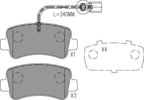 Kavo Parts BP-6629 - Тормозные колодки, дисковые, комплект autospares.lv