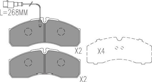 Kavo Parts BP-6625 - Тормозные колодки, дисковые, комплект autospares.lv