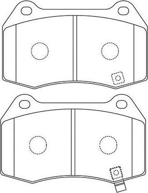 Kavo Parts BP-6622 - Тормозные колодки, дисковые, комплект autospares.lv