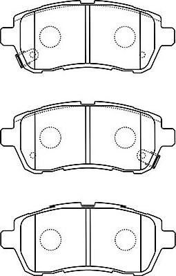 Kavo Parts BP-1519 - Тормозные колодки, дисковые, комплект autospares.lv