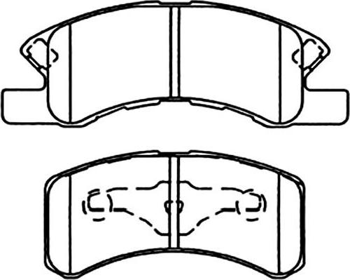 Kavo Parts BP-1514 - Тормозные колодки, дисковые, комплект autospares.lv