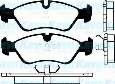 Intelli D433EI - Тормозные колодки, дисковые, комплект autospares.lv