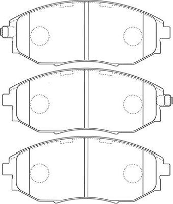 Kavo Parts BP-1014 - Тормозные колодки, дисковые, комплект autospares.lv