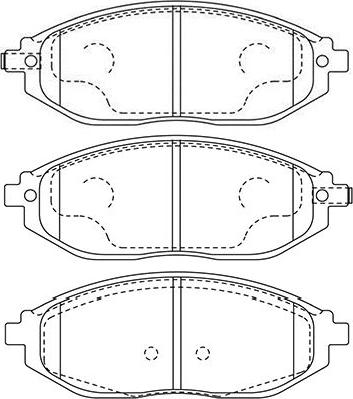 Kavo Parts BP-1016 - Тормозные колодки, дисковые, комплект autospares.lv