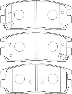 Kavo Parts BP-1013 - Тормозные колодки, дисковые, комплект autospares.lv