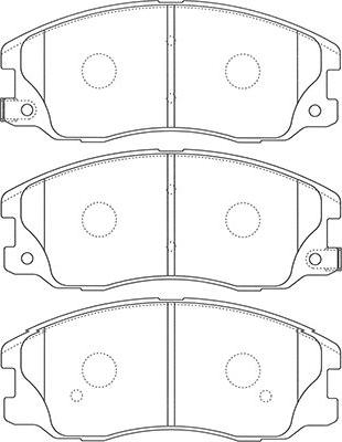 Kavo Parts BP-1012 - Тормозные колодки, дисковые, комплект autospares.lv