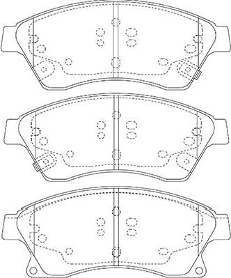 Kavo Parts BP-1017 - Тормозные колодки, дисковые, комплект autospares.lv