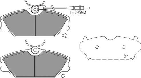 Kavo Parts BP-1025 - Тормозные колодки, дисковые, комплект autospares.lv