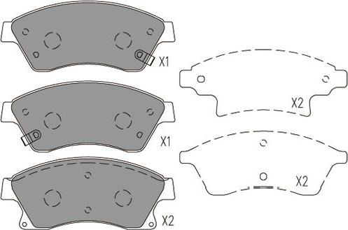 Kavo Parts BP-1023 - Тормозные колодки, дисковые, комплект autospares.lv