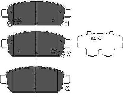 Kavo Parts BP-1022 - Тормозные колодки, дисковые, комплект autospares.lv